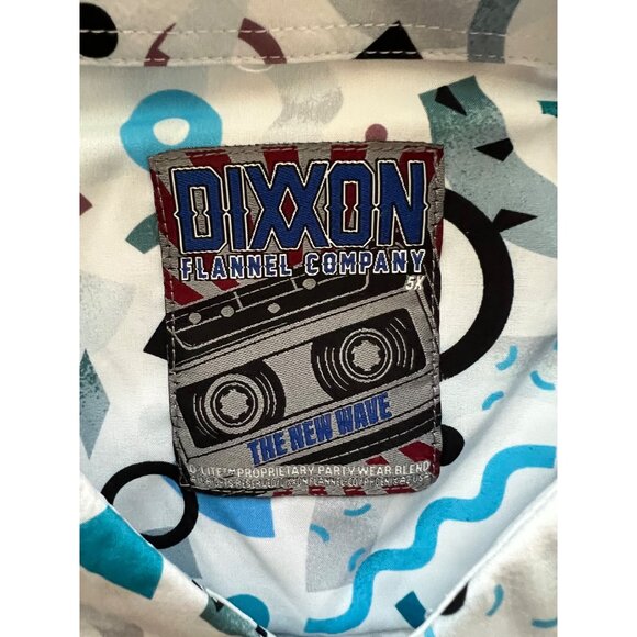 Dixxon Flannel Co The New Wave Button-Up Shirt Colorful Abstract Design Size 5 - Picture 6 of 10